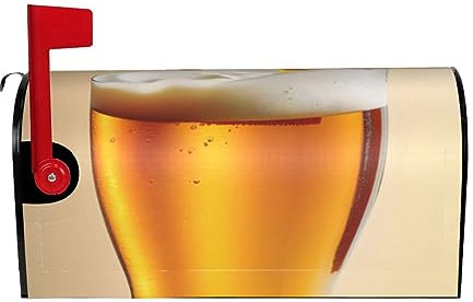 Protezione per cassetta postale magnetica alla moda stampata schiuma di birra impermeabile personalizzata copertura per cassette postali