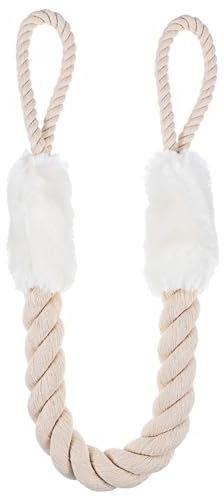 HONITANO Door Strap for Pets Pinch Door Latch Guard Cotton Rope Finger Protector White Versatile Safety for Homes