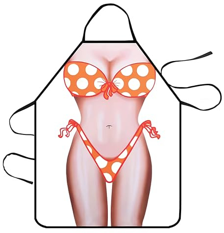 3D Förkläde, Sexy Lady, vattenavvisande och med nackband för möhippa