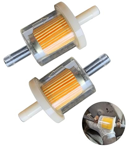 Xibao 2PCS Filtro Benzina Moto,Filtro Benzina,Sostituzione del Filtros,Filtros Carburante Universale 8 mm,Adatto a una Varietà di Veicoli e Macchine,Motociclette,Quadricipitanti,Barche,Scooter