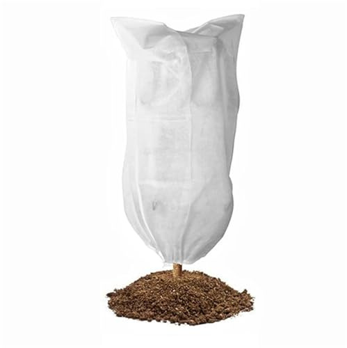 ZUGLQYSX Cubierta anticongelante for Plantas, Tela no Tejida, protección Invernal for árboles, jardín para Plantas de Invierno(White,80x120cm)