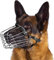 BRONZEDOG Draht-Hundemaulkorb Deutscher Schäferhund für mittelgroße große Hunde Verstellbarer langlebiger Metallkorb zum Beißen Kauen Bellen (L)