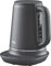 AEG K7-1-6BP Wasserkocher (7 Temperaturstufen, 3-fache Sicherheitsabschaltung, Warmhaltefunktion, 1,7 Liter, Tropfschutz, einfache Reinigung, 360° Basis, Anti-Rutsch-Beschichtung, LED-Anzeige, grau)