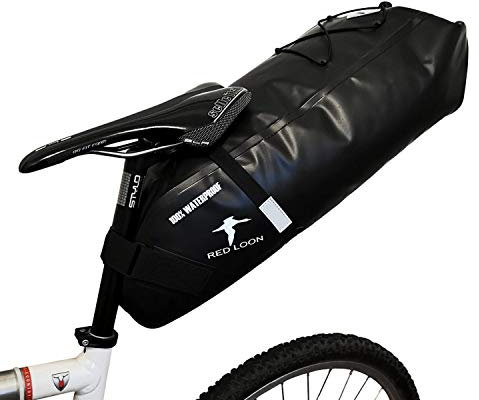 Red Loon Fahrrad Satteltasche Fahrradsitz Tasche Backloader Bike Packing - 15Ltr - wasserdicht reißfest - Rollverschluß - Fahrradtasche Packtasche Radtasche aus LKW Plane