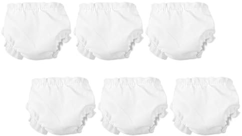 6 Stück Miniatur-Puppenunterwäsche Passend Für 10-Zoll- -Puppen Verstellbare Puppenunterhose Flexible Puppenunterwäsche Elastisches Puppenzubehör