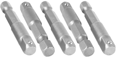 A14041800ux0341 Socket Adapter Set 1/4 Hex Shank to 1/4 Impact Driver/Drill (Pack of 5)