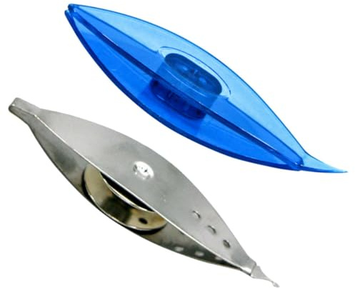Alipis Lot de 2 Navettes pour Tricotage en Plastique Transparent et Métal, Outils de Couture Multifonctions pour Tissage, Accessoires Navettes de Tricot Adaptées aux Loisirs Créatifs