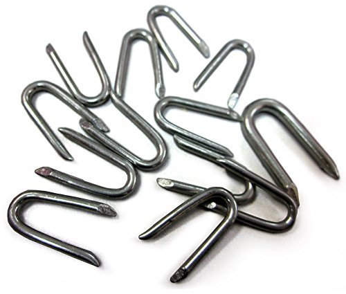 Easipet Galvanised U Nails 20mm x 8mm Fencing Staples 100 Pack