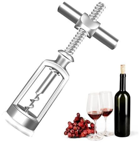 Cavatappi a Leva Creativa Cavatappi Classico a Leva Sughero Wine Opener,Apribottiglie Lega di Zinco Vino Rosso Opener Cavatappi,per Tutti i Vini e Birra,Utilizzato in Cucine,Ristoranti,Pub,Durevole
