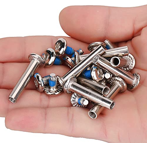 Tyenaza 10 Piezas Tornillos de Patinaje, Tornillos de Rueda de Patín en línea, Reemplazo de Patines en línea Resistentes y duraderos Niños Adultos Patines Ejes de Ruedas Accesorios de Hardware(36mm)