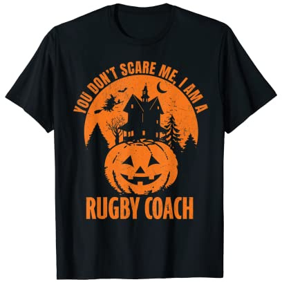 Coach de rugby amusant Halloween T-Shirt