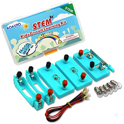 Circuit Learning Kit für Kinder, STEM Physikalische Wissenschaften Elektronik Labor für Kinder experimentelle Lernwerkzeuge, serielle Schaltung und parallele Schaltung Lernen