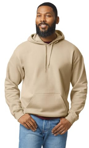 Gildan - Softstyleô Midweight Fleece Adult Hoodie - Sand - L