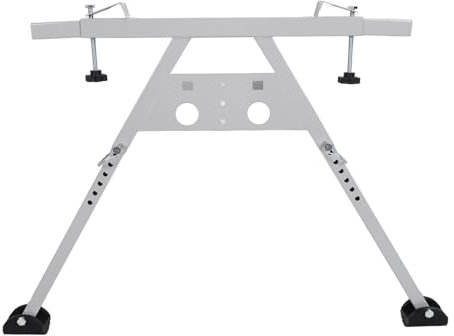 Stegestabilisator, Förlängningsstegestabilisator Heavy Duty Stål med Halkfri Gummibottenplatta Stegkrokar för Takränna