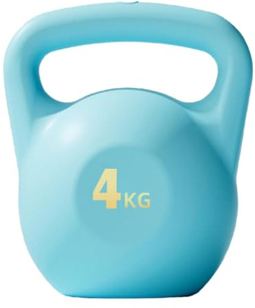 Ronyme Kettlebell rempli d'eau Exercice Kettlebell entraînement antidérapant Fitness Kettlebell Musculation pour Squats Gymnastique à Domicile, Bleu 4kg