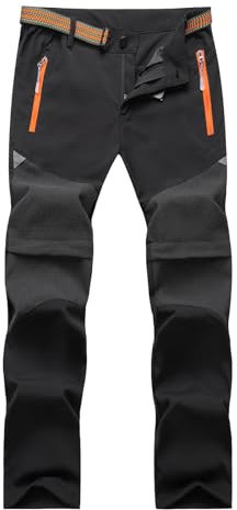 SUKUTU 2-in-1 Zip Off Hose für Kinder Jungen Mädchen Sommer Wandern Hosen schnell trocknend leicht Outdoor Short Pants