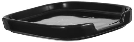 ULTECHNOVO Poggia Cucchiaio Portacucchiaio in Porcellana Simpatico Portacucchiaio Poggia Cucchiaino Da Tè Divertente Poggiamestolo Divertente Porta Cucchiaio Porta-cucchiaio Black Ceramica