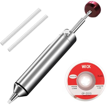 Solder Sucker, Desoldering Gun with High Temperature Housing Soldering Vacuum Remover Tool Essential Remover for Professional Welders