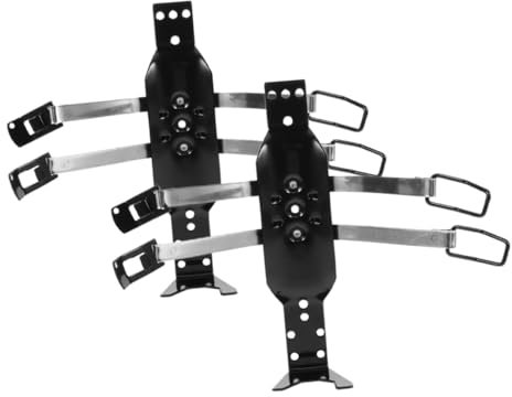 HOMSFOU 2 Piezas Colgador De Extintor Panel Solar Tubo Puerta Extintor Cocina Extinguir Nuclear Escapar Gancho Muro Emergencia Extintor De Coche Arreglar Jaula Techo Black Planchar