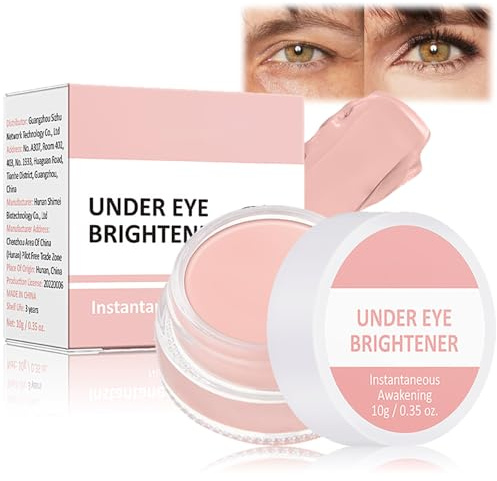 AuraAnge Full Coverage Under Eye Brightener & Concealer - Long Lasting Dark Circle Corrector, Under Concealer with Full Coverage Eye Primer - Improving Blemishes and Fine Lines