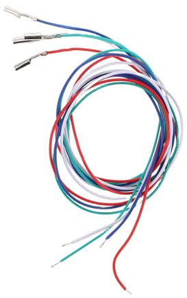 iplusmile Juego De 4 Cables Para Cabezal De Tocadiscos Estéreo Cuatro Colores (,), Cables Cortos De Repuesto Para Fonógrafos, Compatibles Tocadiscos Para Reparación y Mejora De Audio