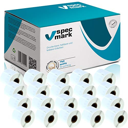 specmark 20 Etiketten-Rollen kompatibel mit DYMO 99014 54mm x 101mm S0722430 220 Stück kompatibel zu allen Etikettendruckern LabelWriter 450 4XL Seiko-SLP