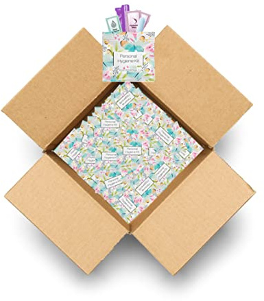 Butterfly Style Menstrual Kit All-in-One 60 Pack | Convenience on The Go | Period Kit Pack for Travelling, Tweens & Teenagers or just When You’re Out | Individually Wrapped Feminine Hygiene Product