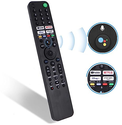 RMF-TX520U for Sony Smart TV & Bravia TV with Voice Control - Replacement Remote for Sony 2019-2023 XBR/KD/XR Series, X80J, X85J, X90J, A80J etc - 1 Year Warranty