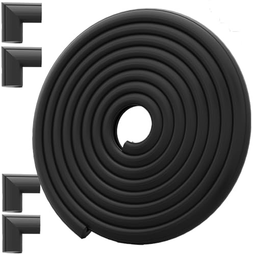 Juego de protectores de esquina de seguridad para bebé, protector de bordes de 2,3 m + 4 protectores de esquina para niños, espuma para muebles y mesas, parachoques a prueba de bebés para niños,