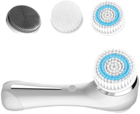 MERRYHAPY Dispositivo De Limpieza Facial Eléctrico Inductor Para Masaje Facial Cepillo Multifuncional De Silicona Para Mujeres y Niñas Diaria Casa