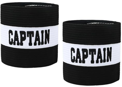 NXPWRC 2 Captain'S Armbands, Black And White Striped Armbands, Captain Match Armbands, Elastic Captain'S Armbands, Wrap Armbands, Football Armbands