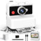CAMCLID Kids Camera Instant Print, 3,0 Inch/48MP Instant Camera for Kids, 2.5K UHD Digital Video with 32GB Card, Christmas Birthday Toy Gifts for Girls Boys 3 4 5 6 7 8 9 10 Years Old (White)