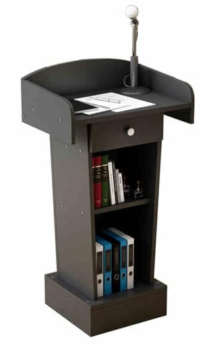 Receptionsdisk, datorarbetsstation för salongslobbykontoret, butiksdisk, för salongssalongskontoret i lobbyn(Carbon black)