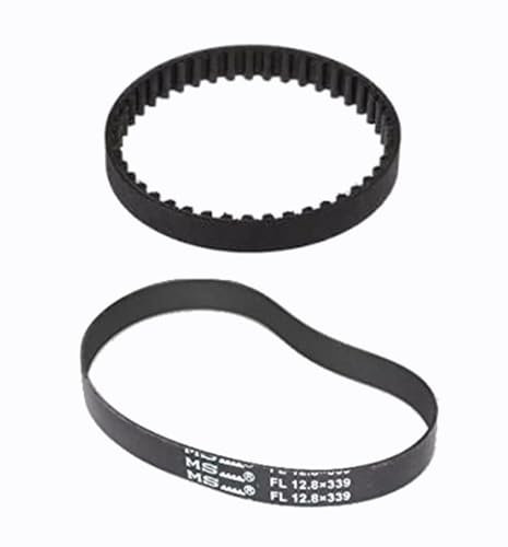 Newyuan 2Pcs Vacuum Cleaner Drive Belts Replacement, Toothed Type Drive Compatible with Vax Platinum Power Max Washer ECB1SPV1, 3M-273,FL12.8x339