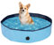 Rinling Piscine pour chien - 120 x 30 cm - Pliable - Antidérapante - Bleu - Taille L
