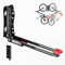 ONETWOFIT Supporto da parete girevole per biciclette, portabiciclette salvaspazio per il garage, facile da caricare e scaricare, il portabiciclette può contenere fino a 35 kg (Nero-1pcs)