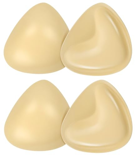 Vivikivi 2 par dubbelsidiga självhäftande bh-inlägg, push up klibh-kuddar för kvinnor, återanvändbara bh-inlägg för bikinis klänningar sport bh baddräkt, Beige, M