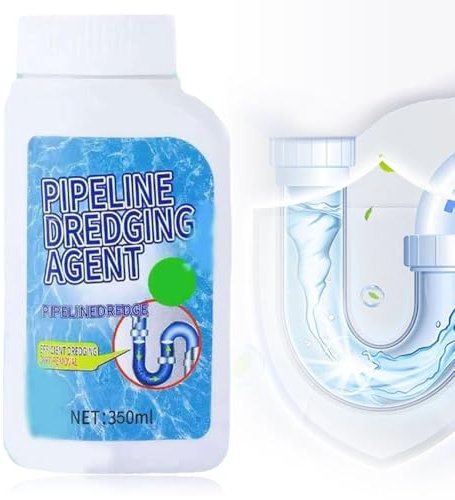 350g Abflussreiniger Extra Stark, 2025 Neu Rohrreiniger, WC Reiniger Flüssiger Haarabflussentferner Rohrreiniger Drain Cleaner für Badewanne, Waschbecken, Toiletten, Küche, Bad (1Pcs)