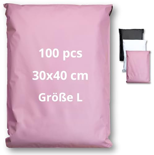 100 sobres para envíos de ropa - Tamaño L - 30x40cm - 100% OPACO/ULTRA-RESISTENTE/IMPERMEABLE - Sobres Plastico - Bolsas de Envio Paquetes - Cajas Envios Paquetes