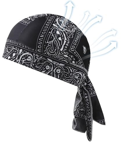 Doo Rags for Women | tyg svettabsorberande mössa, cykelmössa hjälmfoder bandana – för kvinnor män utomhussport gym träning resor löpning cykling fotboll sova