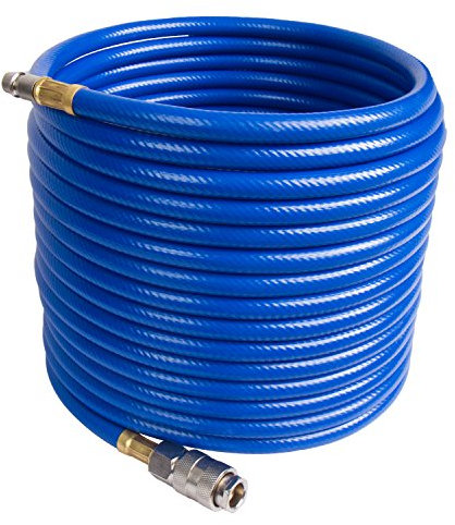 CCLIFE Tuyau d'air comprimé pour compresseur (longueur: 10m ; raccords 1/4) - flexible d'air du compresseur - 20 bars