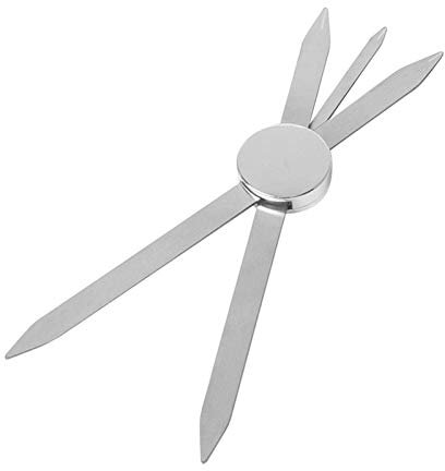 POHOVE Schablone für Augenbrauen, Lineal für Microblading, Augenbrauen, Kartographie, Lineal, Positionierung für Balance, Augenbraue, Make-up, Steigbügel, Edelstahl, Fibonacci Messgerät