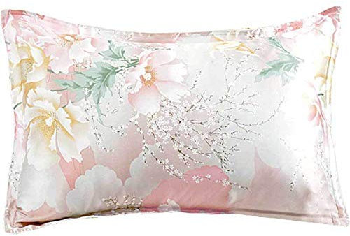 100% mulberry silk pillowcase latex pillow pillowcase for hair and skin with yarn count SilK pillowcase-silk pillowcase, 1 pack-Perfume lily_40cmX60cm