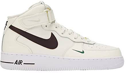 Nike Air Force 1 Mid '07 LV8 40th Anniversary - Segel/Braun, Sail/Brown Basalt-Malachit, 44 EU