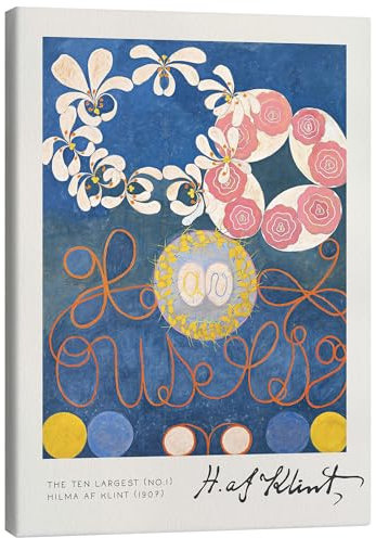 Posterlounge The Ten Largest (No. 1) Leinwandbild von Hilma af Klint 70 x 90 cm Blau Wandbilder Wanddeko