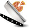 Homikit Pizzaschneider, Edelstahl Wiegemesse mit 35cm Klinge für Pizza, Groß Scharf Pizzamesser Pizza Cutter mit Klingenschutz, Rollrandgriff, Schnelles & gleichmäßiges Schneiden, Spülmaschinenfest