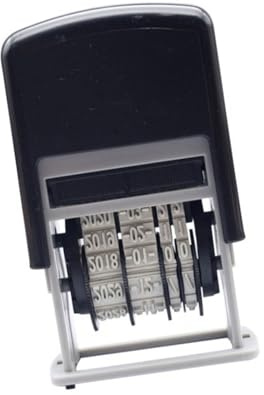 GMBYLBY Inking Date Stamp Numbering Digits Office Multifunctional Number Dater
