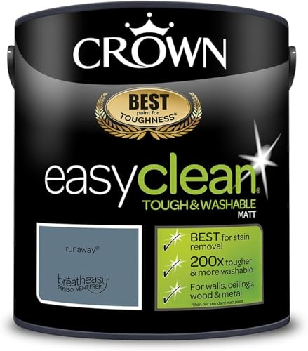 CROWN Easyclean Matt Emulsion Paint 2.5L Runaway
