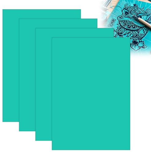 4 Stk Linoleum Platten, Linoldruck, linoleum A4, Linoldruck Platte