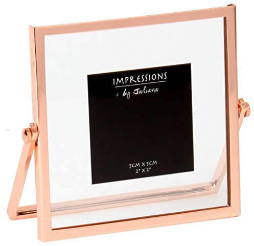 Juliana Unisex Impressions Narrow Edge Photo Frame 2x2 - Rose Gold